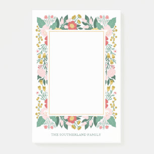 Post-it® Joie Au Jardin Floral Mondial Elégant Cadre Photo