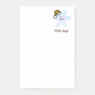 Post-it® Joie des Fêtes Flocon de Neige Sourire