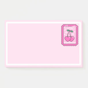 Post-it® Joie Douce Coeur de Cerise Timbre