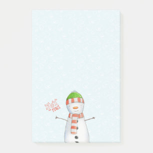 Post-it® Joie et paix Noël du mignon Snowman