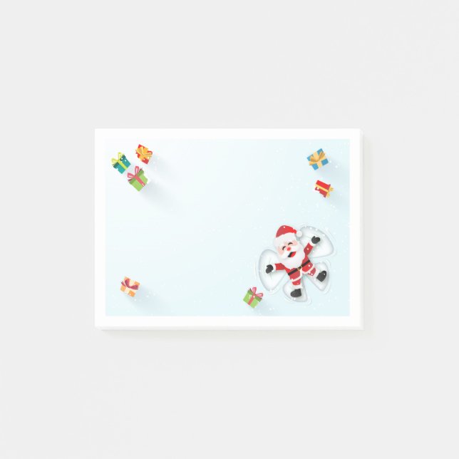 Post-it® Joli ange de neige Père Noël Noël (Devant)