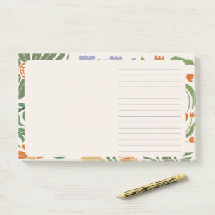 Post-it® Joli arrière - plan rose avec floral Chic