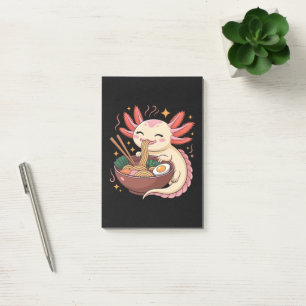 Post-it® Joli Axolotl Mange des Nouilles Ramen