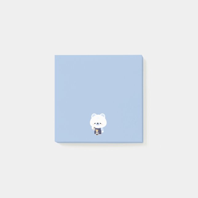 Post-it® Joli barista ours polaire (Devant)