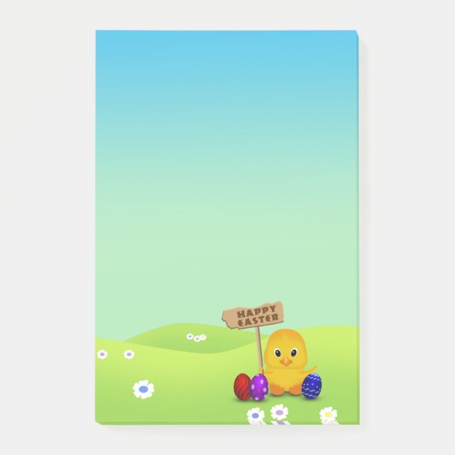 Post-it® Joli bébé de Pâques poussin (Devant)