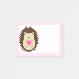 Post-it® Joli bébé hérisson fille rose