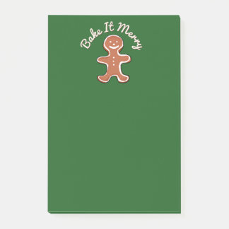 Post-it® Joli bonhomme en pain d'épices Faites-le cuire Joy