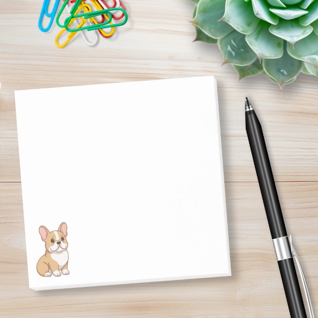 Post-it® Joli Bouledogue Français (Créateur téléchargé)