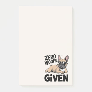 Post-it® Joli Bouledogue Français mignon Chien antisocial i