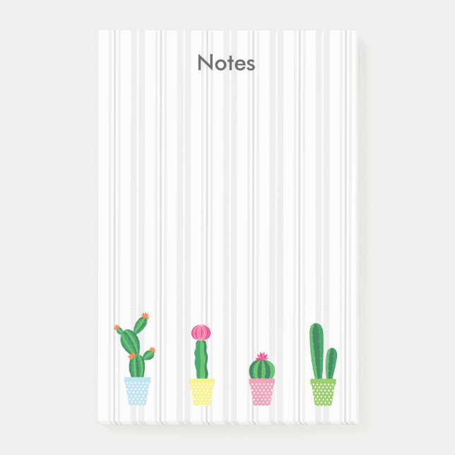 Post-it® Joli Cactus Aquarelle (Devant)