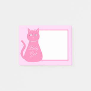 Post-it® Joli chat fille rose sur mesure
