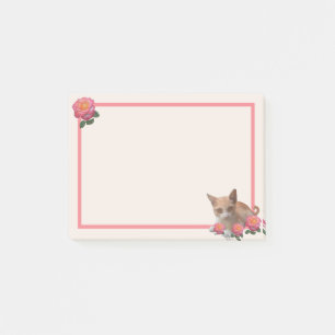 Post-it® Joli chaton et roses
