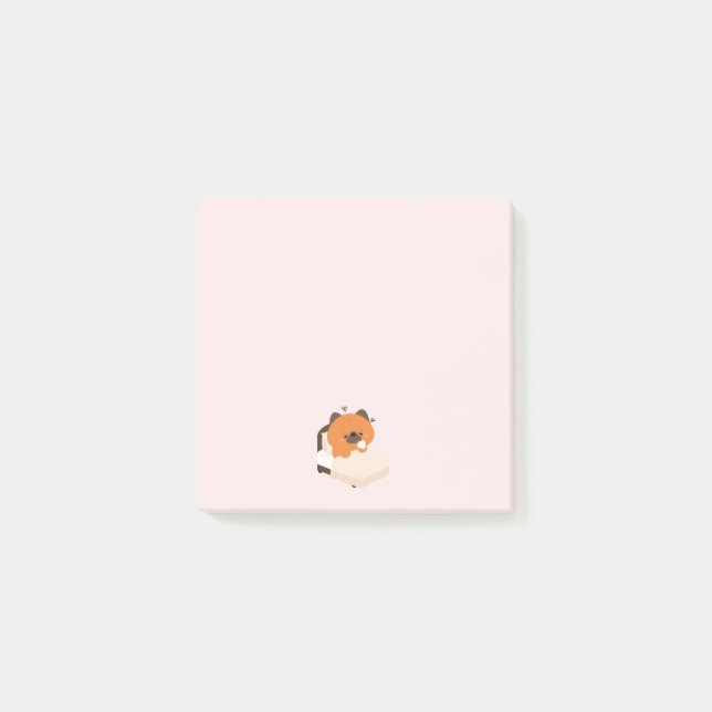 Post-it® Joli chiot berger allemand fatigué (Devant)