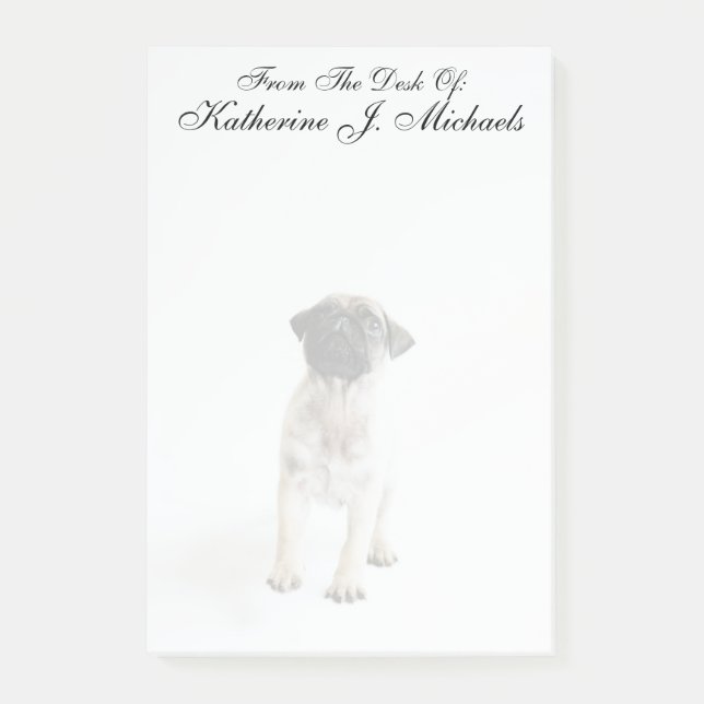 Post-it® Joli chiot Carlin (Devant)