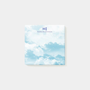 Post-it® Joli ciel bleu avec nuages Personnalisé