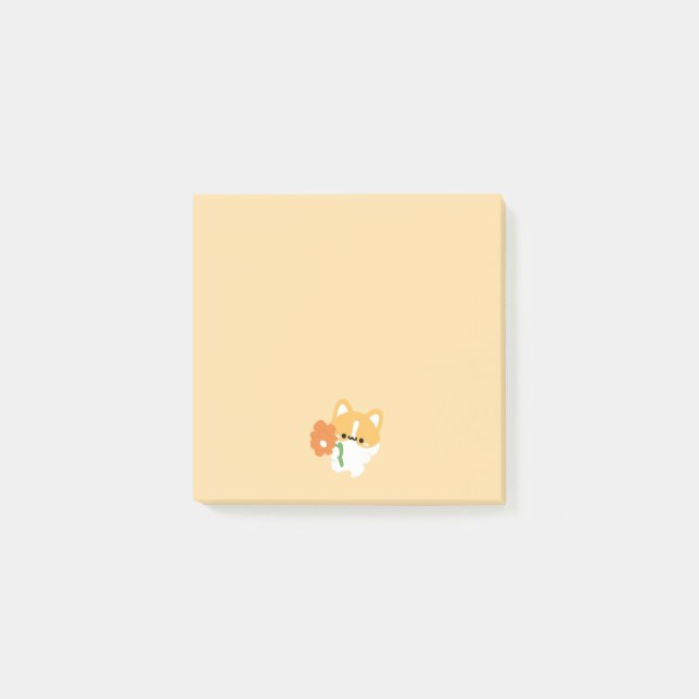Post-it® Joli Corgi Romantique (Devant)