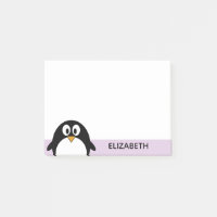 joli dessin animé lavande de pingouin et noir