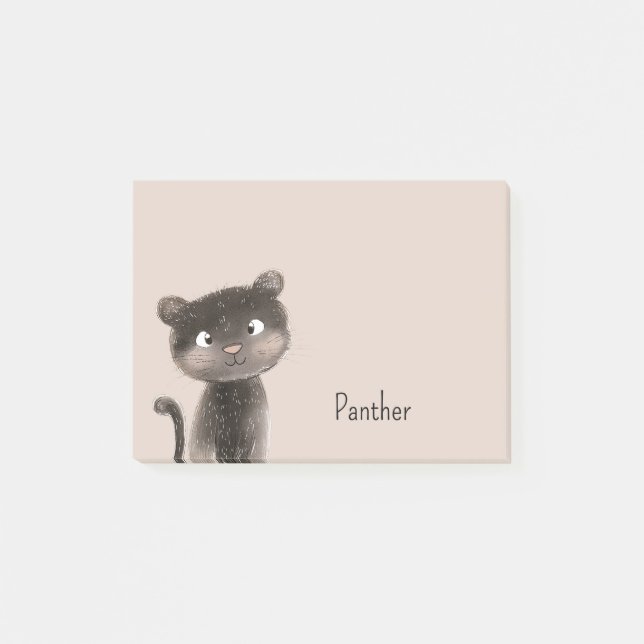 Post-it® Joli Douce Panthère Animal (Devant)