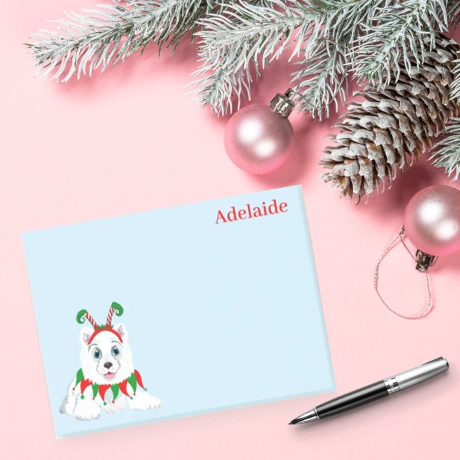 Post-it® Joli Elfe Samoyé Avec Fantastique Headband. (Créateur téléchargé)