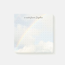 Joli esthétique arc-en-ciel Grille à points Nom pe