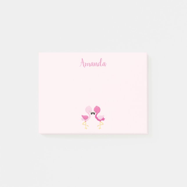 Post-it® Joli Flamant rose rose (Devant)