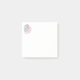 Post-it® Joli Hérisson. Gardez Votre Mémoire !