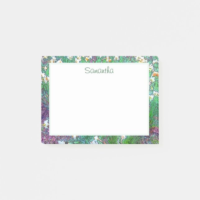 Post-it® Joli jardin floral  (Devant)