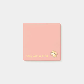 Post-it® Joli Kitten Mignon Chat Reste Sauvage et Gentil Po