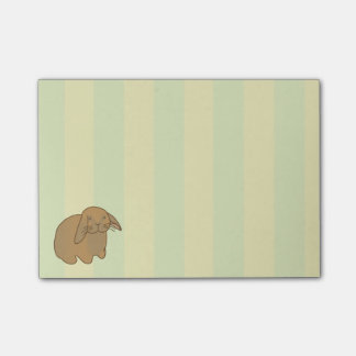 Post-it® Joli lapin Brown