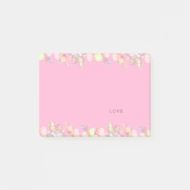 Post-it® Joli Lapin Rose (Devant)