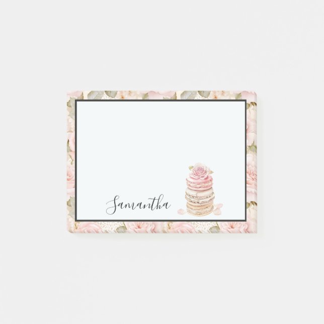 Post-it® Joli Macarons Rose (Devant)