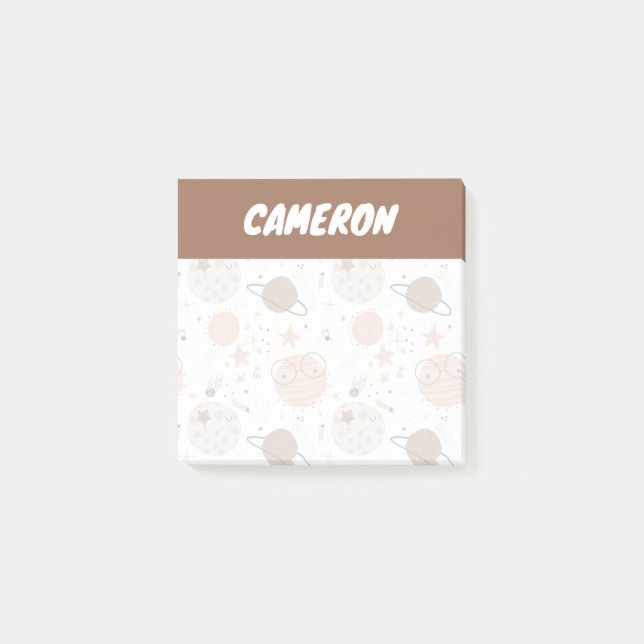 Post-it® Joli Motif Doodle Planet (Devant)