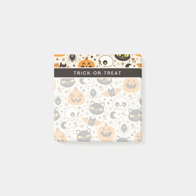 Post-it® Joli motif rétro pour Halloween (Devant)
