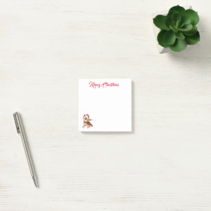 Post-it® Joli Noël Yorkie au chapeau de Père Noël Merry    