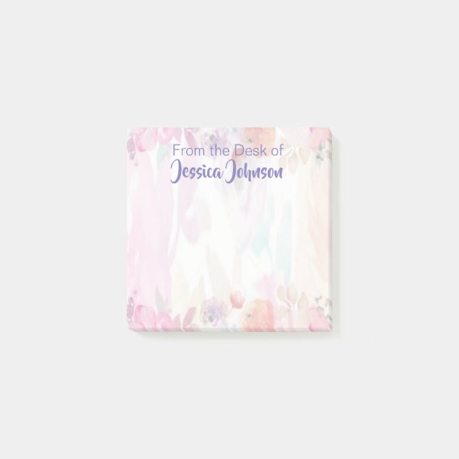 Post-it® Joli papier à motif floral (Devant)