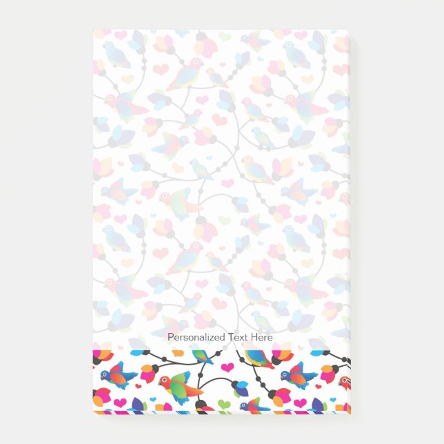 Post-it® joli perroquet coloré (Devant)