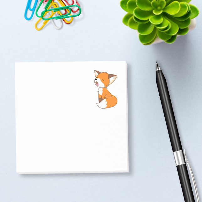 Post-it® Joli Petit Fox Sleepy (Créateur téléchargé)