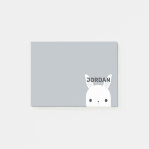 Post-it® Joli petit lapin avec nom personnalisé