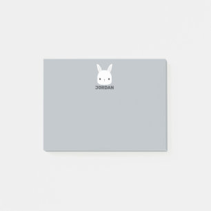 Post-it® Joli petit lapin avec nom personnalisé