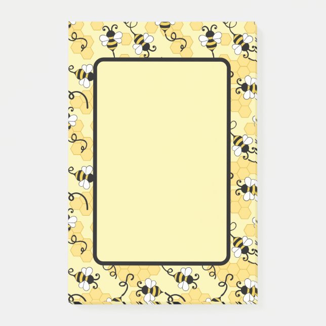 Post-it® Joli petit motif abeilles (Devant)