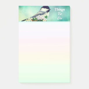 Post-it® Joli Petit Oiseau & Fleurs Blanches Que Faire