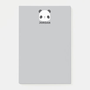 Post-it® Joli petit ours panda avec nom personnalisé