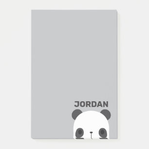 Post-it® Joli petit ours panda avec nom personnalisé