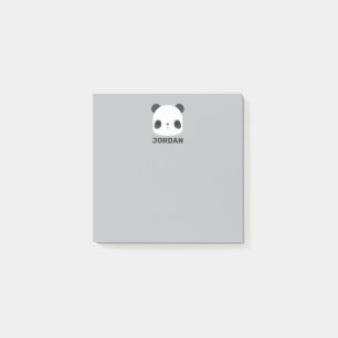 Post-it® Joli petit ours panda avec nom personnalisé