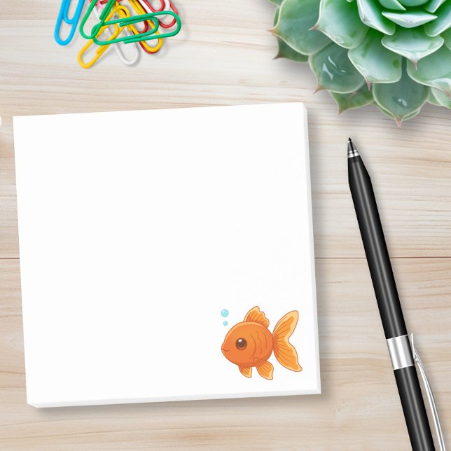 Post-it® Joli poisson rouge de dessin animé (Créateur téléchargé)