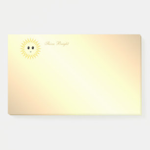 Post-it® Joli soleil sur Golden Gradient