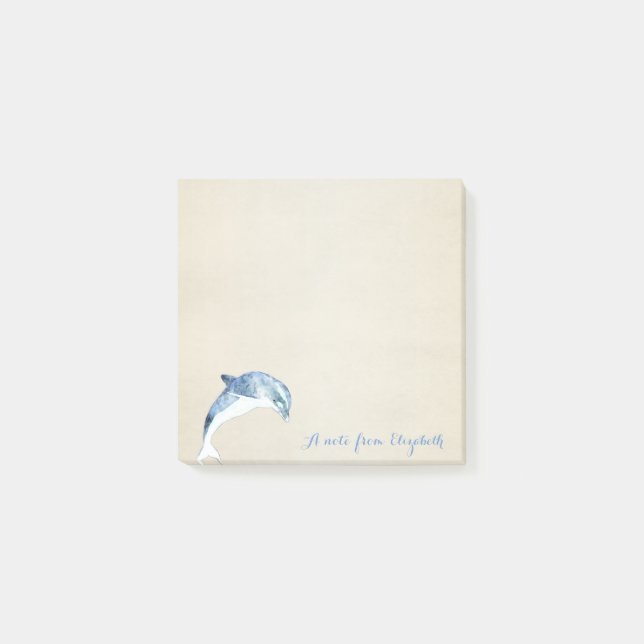 Post-it® Joli stylish, Dauphin, Personnalisé (Devant)