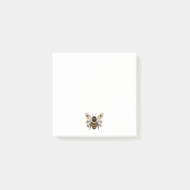 Post-it® Jolie abeille décorative florale (Devant)