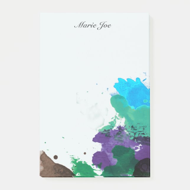 Post-it® Jolie Aquarelle Confetti Splatter Boarder (Devant)