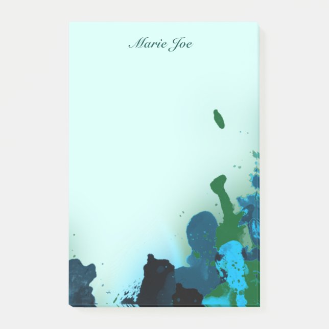 Post-it® Jolie Aquarelle Confetti Splatter Boarder (Devant)